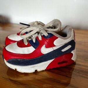 Nike air max toddler kids size 7 red blue white
